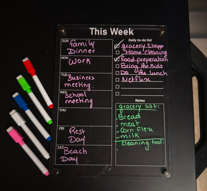 Magnatic Weekly planner