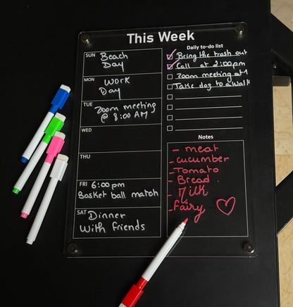 Magnatic Weekly planner