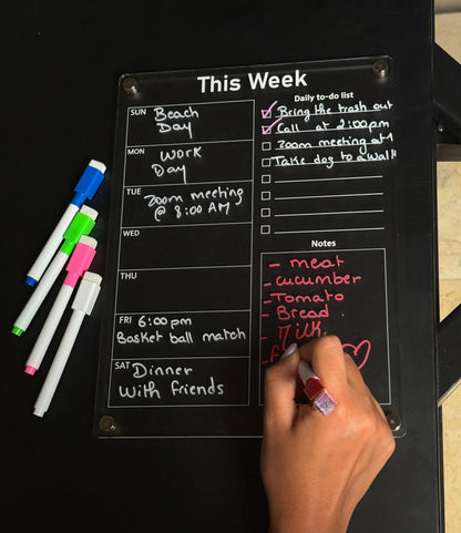 Magnatic Weekly planner
